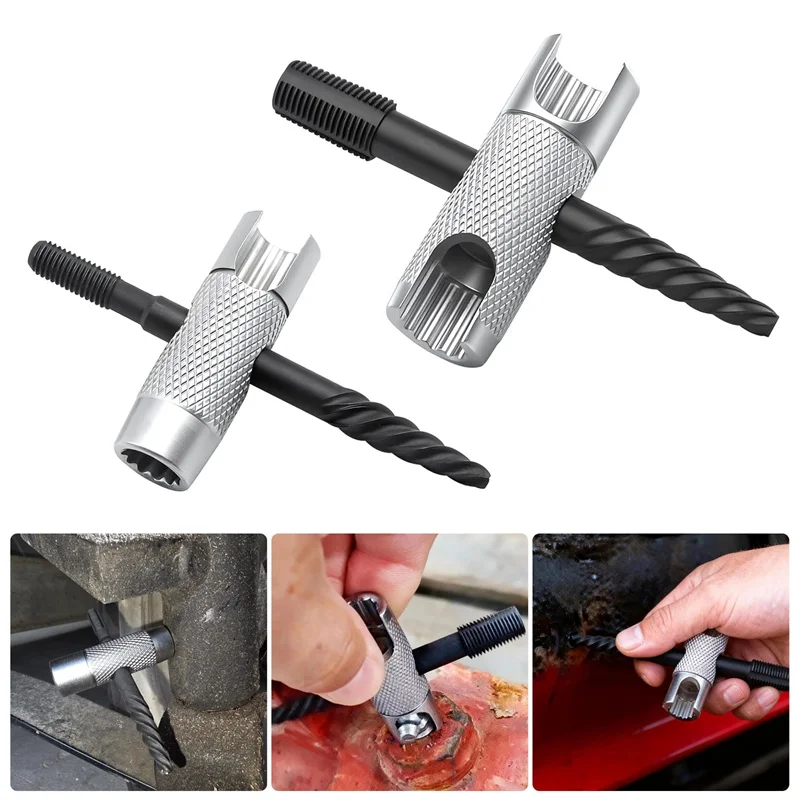 

2PCS 4-in-1 Grease Fitting Installation Tool For Hexagonal 3/8" 5/16" 7/16" Grease Zerk Fitting Tool For Install & Remove