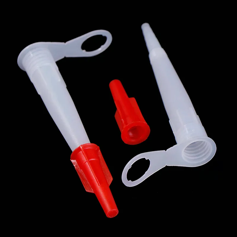 10PCS Red White Caulking Nozzle Pack Silicone Tube Nozzle Cap Re-Sealable Mastic Screw Cover