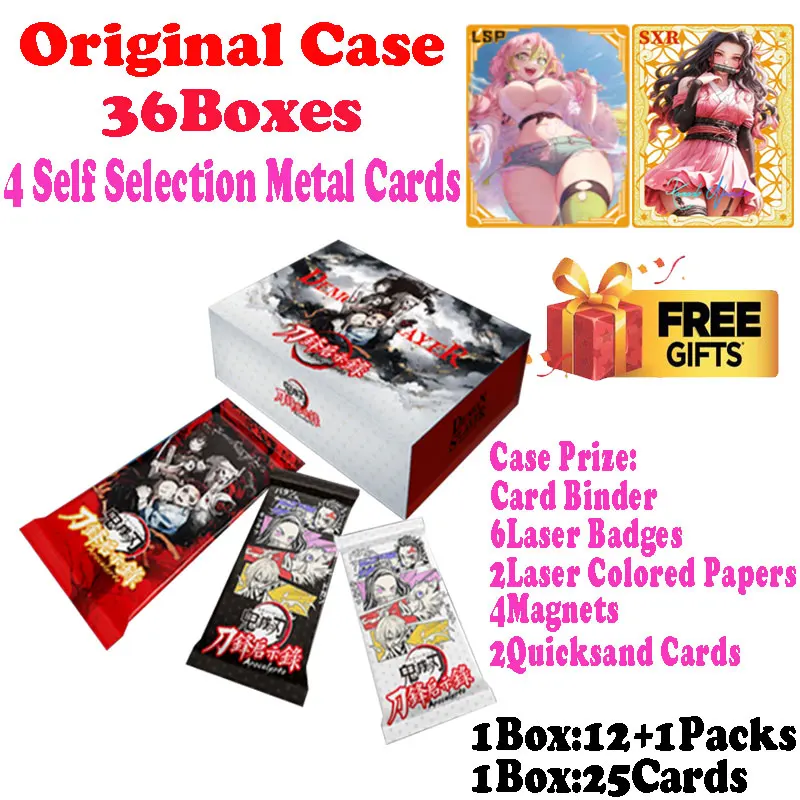 2024 Newest Case Wholesale Card Fan Demon Slayer Japanese Anime Trading Mitsuri Tanjiro CCG TCG Hobbies Gift