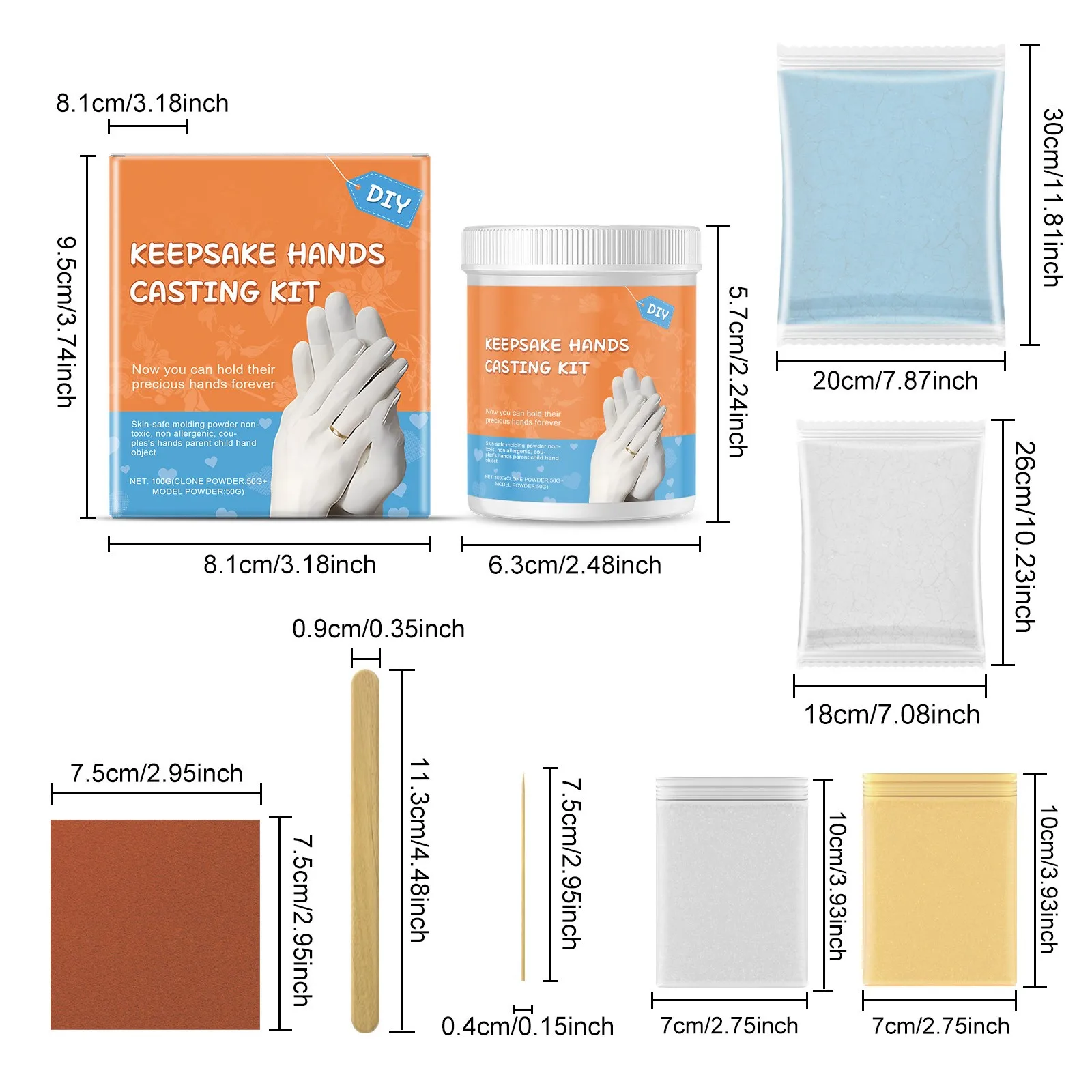 3D Hand Model Powder Clone Powder Hand Model Three-dimensional Hand Model Making Model Powder Plaster Hand Model