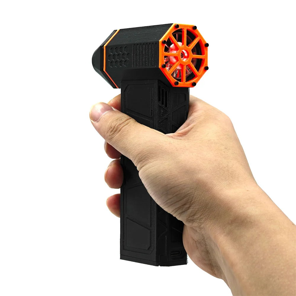 Mini ventilateur à jet turbo, souffleur sec portable, souffleur sans fil, vitesse réglable, utilisations plus larges pour la fixation industrielle domestique