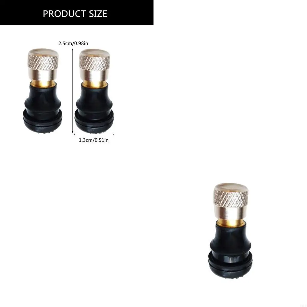 F1CF 2Pcs Wheel Tubeless Tire for Valve Nozzle for Electric Balance Car ScooterE-bik