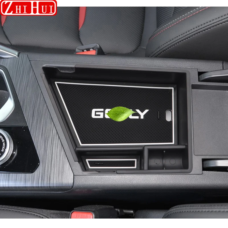 Geely Tugella FY11 2020-2023 용 자동차 센터 콘솔 정리함 보관 인테리어 팔걸이 보관함, 수정 자동차 액세서리