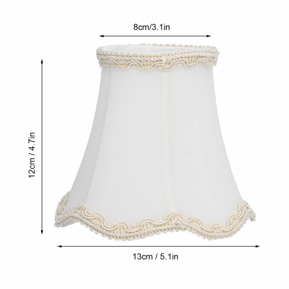 3PCS Simple Fabric Lampshade Clip On Design 4.7 inch Height Lamp Cover Small Lamp Shades Wall Lamp