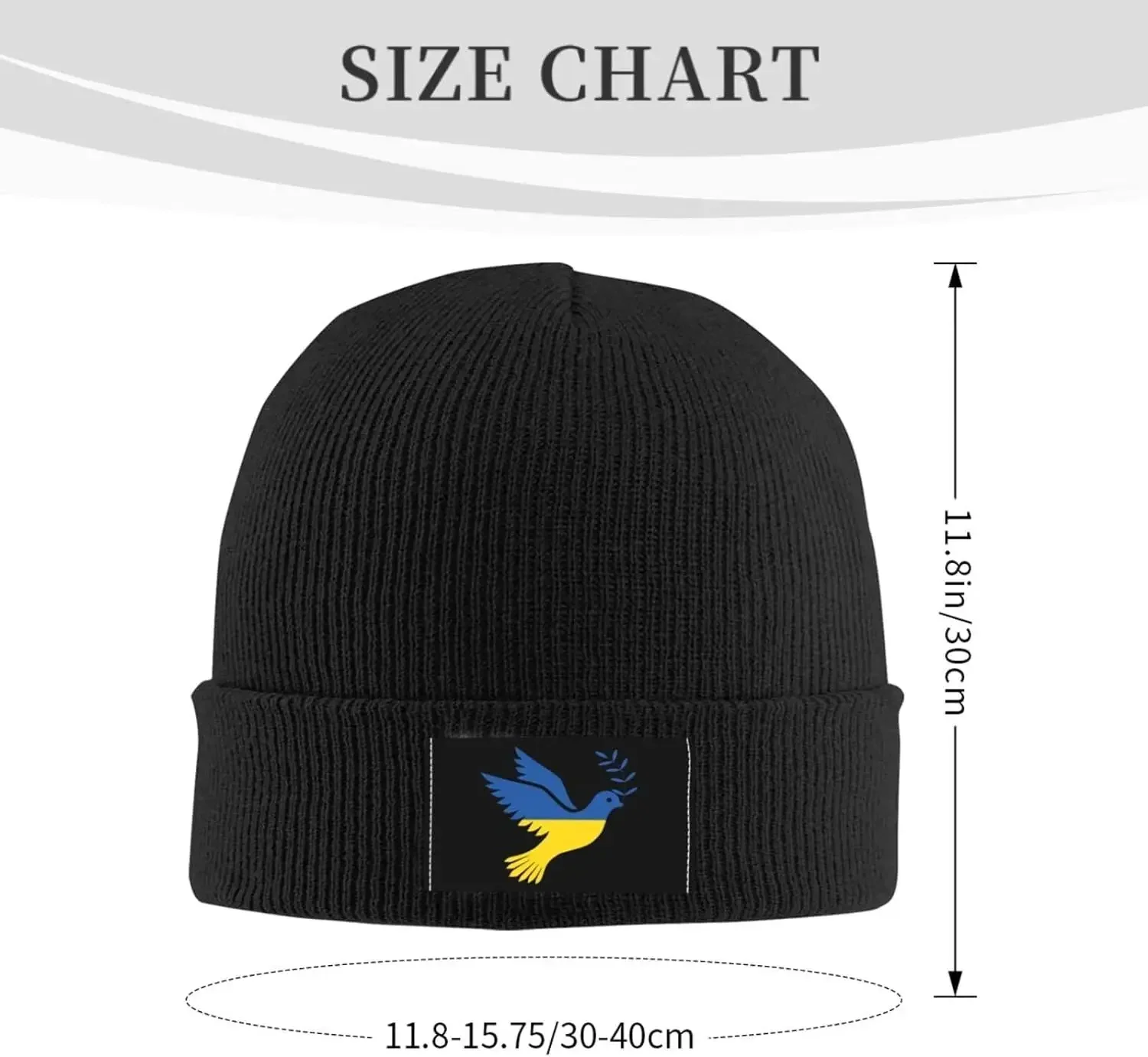 Support and Dove Pe-Ace Mens Winter Beanie Hat Skate Cap for Women Soft Stocking  Stretchy Warm Knit