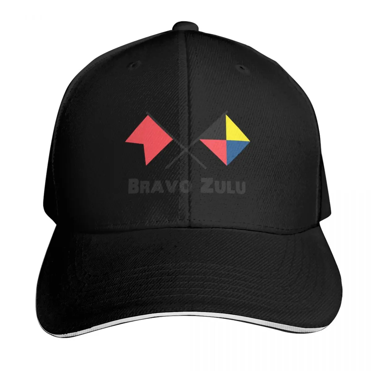 

Bravo Zulu Signal Flags Baseball Cap Rave Sports Cap Trucker Cap men's big size hat Men's Women's