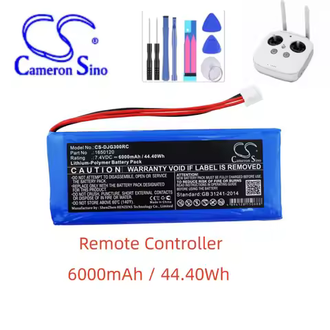 Remote Controller Battery For DJI 1650120 GL300C GL300E GL300F Inspire 1 2 Phantom 3 3 Advance 4 Pro 6000mAh Blue 7.40V