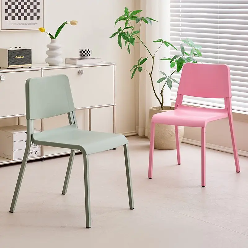 Scandinavische moderne eenvoudige stoel Home Back Chair Woonkamer Eetkamerstoel