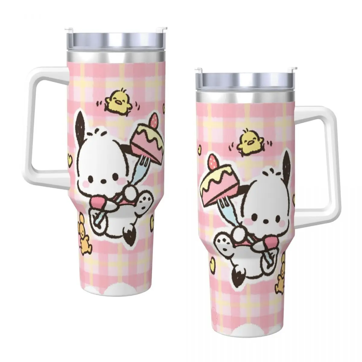 Pochacco Tumbler Cold and Hot Water Bottle Insulated Stainless Steel Coffee Mug Design Travel Mugs Cup