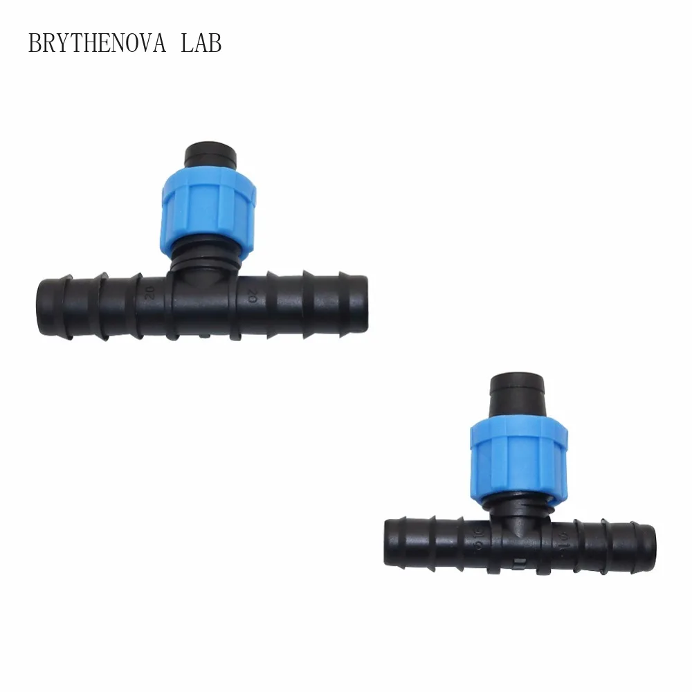 20 pcs DN16 DN20 Barbed Reducing tee Three-way Garden Connector Water Connectors Micro Gardening Irrigation Accessories