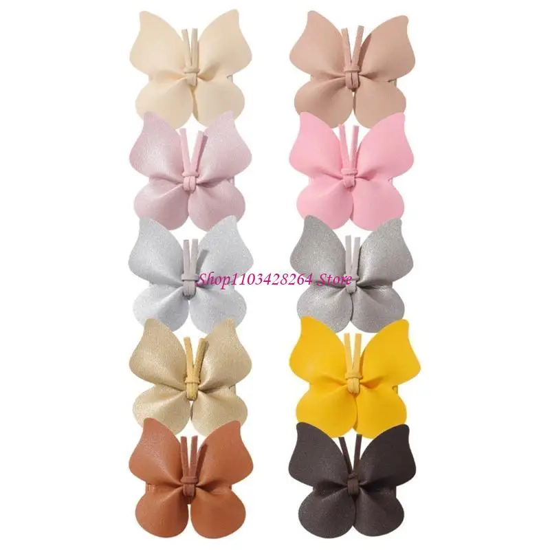 

10Pcs/Set Barrettes Hairpin Hair Clips Headwear Small Butterfly Headdress G2TD