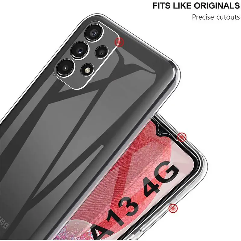 360 Ốp Lưng Dành Cho Samsung Galaxy Samsung Galaxy A13 4G Tấm Bảo Vệ Màn Hình Mặt Trước Sau Ốp Lưng Điện Thoại Samsung A13 Full Bao Chống Sốc bao Da Ốp Lưng