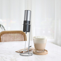 Electric Milk Frother Kitchen Drink Foamer Mixer Stirrer Coffee Cappuccino Creamer Whisk Frothy Blend Egg Beater Food Blender