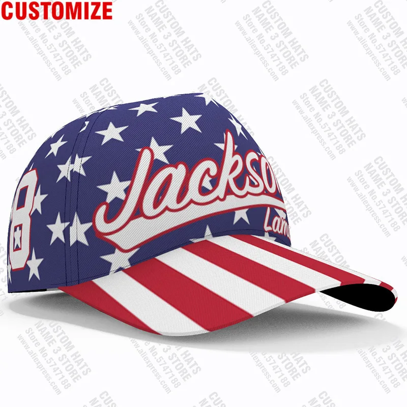 American Baseball Caps Camo Free Custom Name Number Team Football Jackson Usa Hats Travel Lamar Us Game 8 United States Headgear image 5