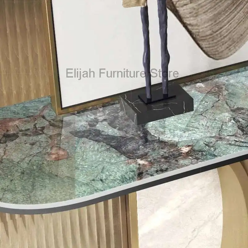 

Luxury Aesthetic Console Table Italian Premium Design Entrance Hall Console Table Trendy Living Room Wohnzimmer Tisch Furniture