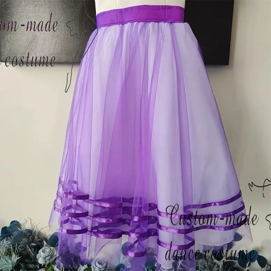 كرة التخرج أنثى الاختلافات تشايكوفسكي وغيرها من فساتين الباليه أداء التنانير الطويلة الشيفون للأطفال والكبار