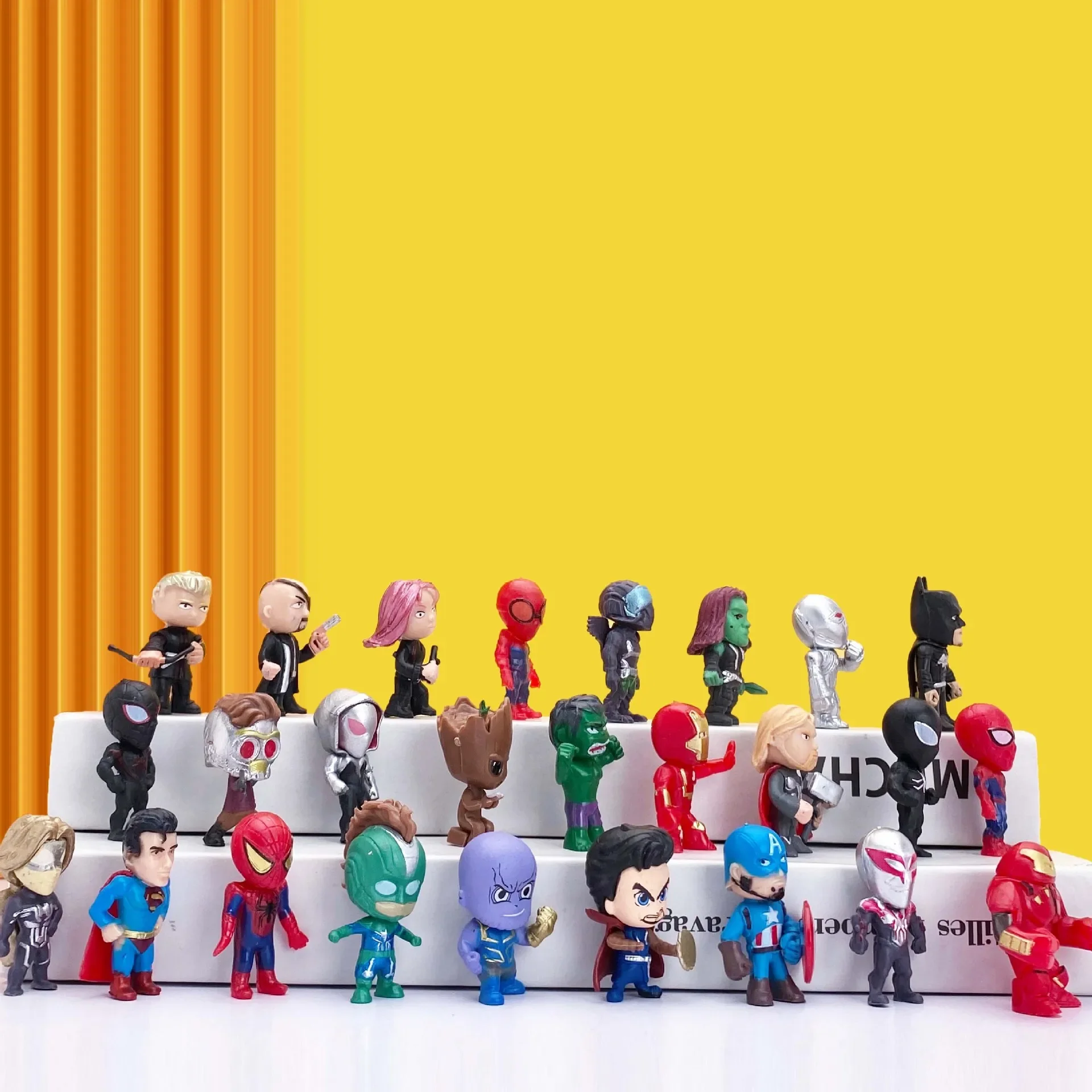 6-26Pcs/Sets Disney Anime Spider man Action Figure Kids Ornaments Toys Birthday Christmas Gifts