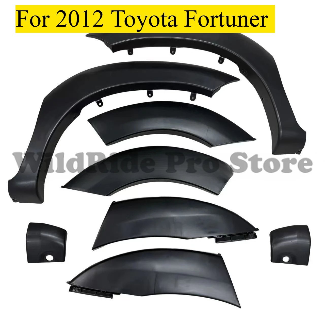 For Toyota Fortuner 2012 ABS Factory Style Fender Flares | Heavy Duty Direct Fit Mudguards | SUV Off-Road Wheel Arch Replacement
