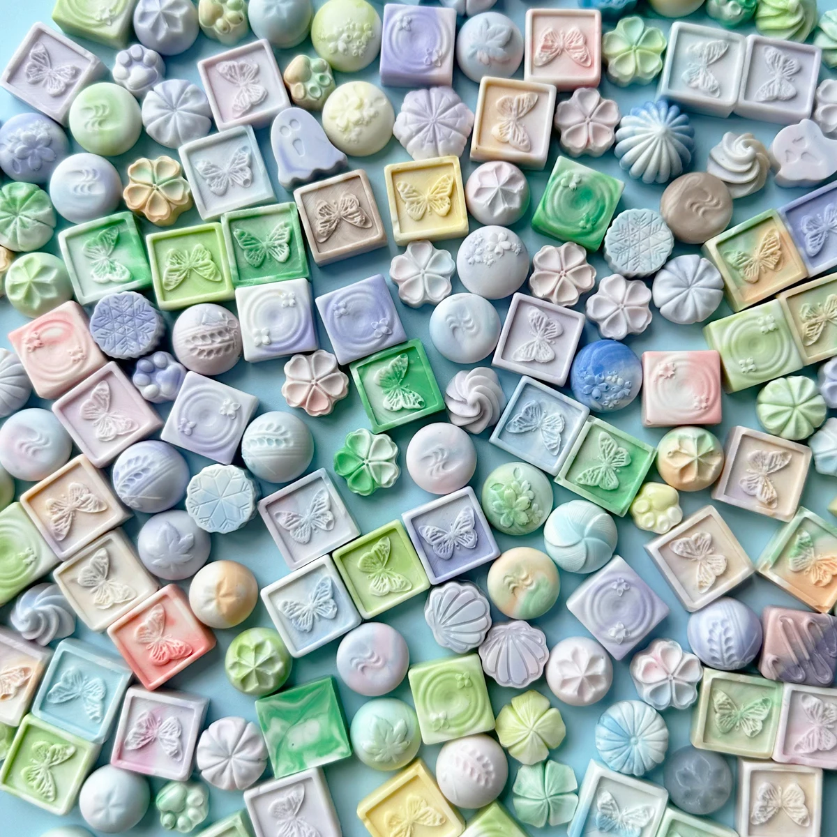

50g Wax Seal Beads Handmade Rainbow Mixed Color Pink Blue Yellow White