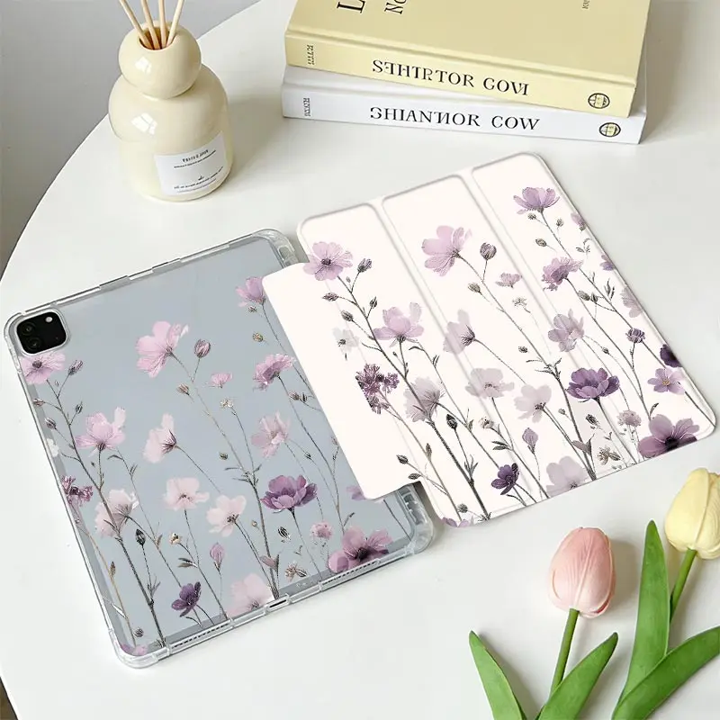 Pencil Slot Funda Case For iPad A16 2025 11th Air11/13 iPad 10.2 7/8/9 4/5th 10.9 IPad Mini6 8.3 air3 10.5 Pro11 2nd 3rd 4th
