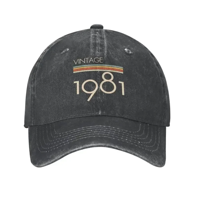 

Fashion Cotton Vintage Classic Born In1981 Birthday Gifts Baseball Cap Women Men Adjustable Dad Hat Sports