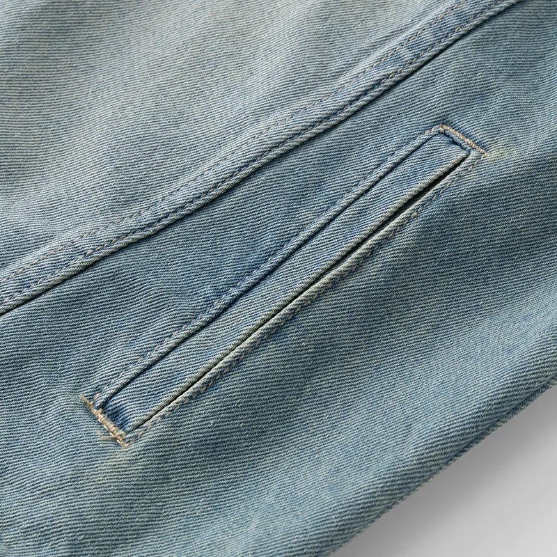 Men's Casual Non-Stretch Denim Jacket High Street Style Zipper Loose Workwear Jacket Plus Size Trendy Streetwear Top 103 S0c658feab7da4e5ebd7841f639191969t