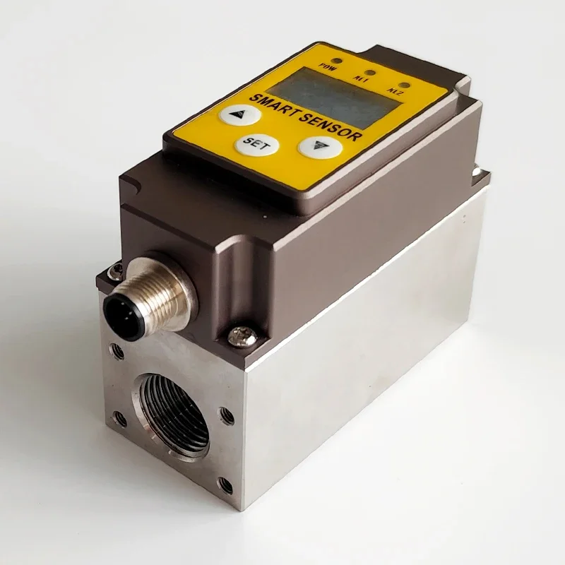 DN15/20/25 Compact Digital Stainless Steel Micro Turbine Flowmeter OLED Display Sensor for Liquid Customizable for Water Oil OEM