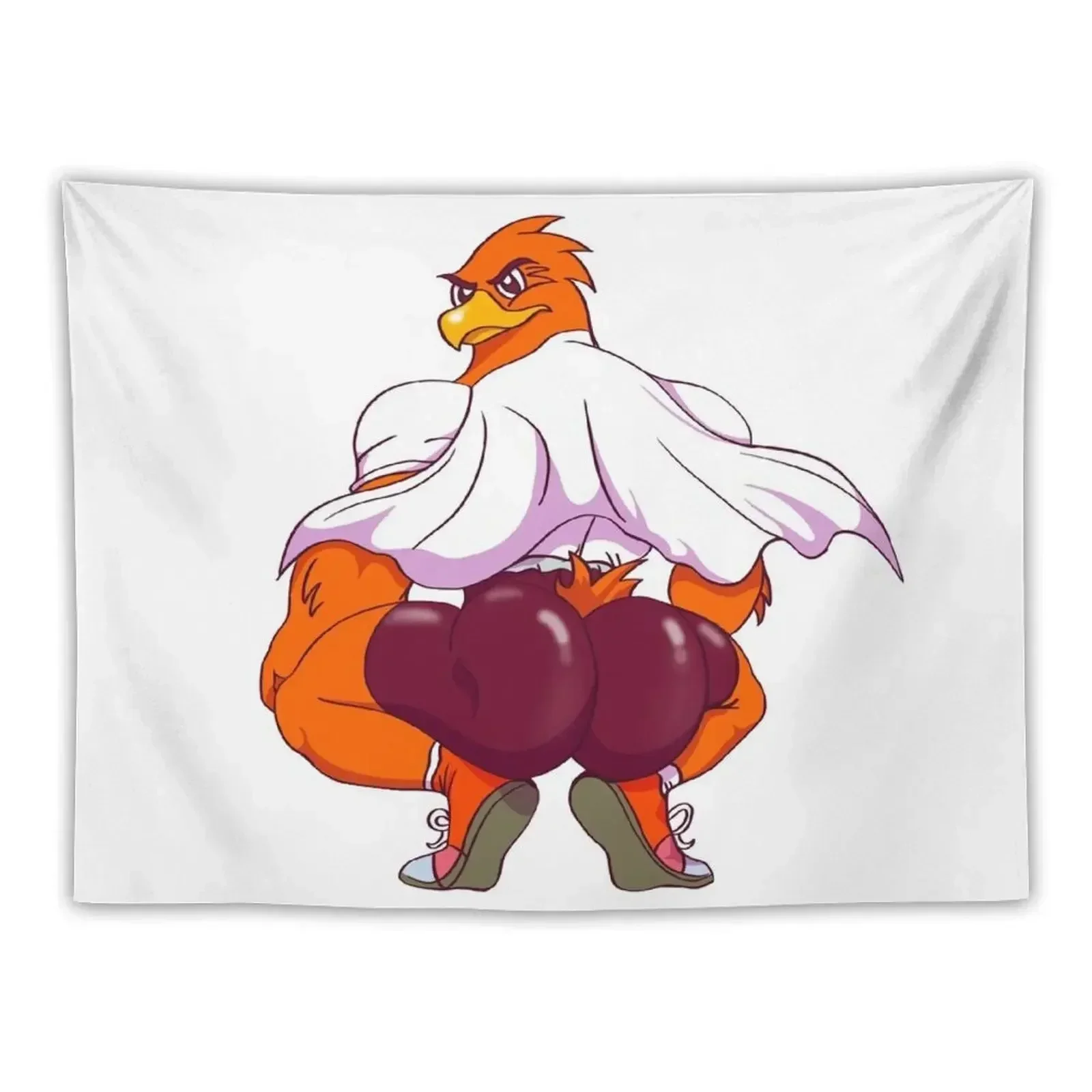 Thick Orange Bird Tapestry Bedroom Decor Aesthetic Tapete For The Wall Room Decoration Accessories Tapestry