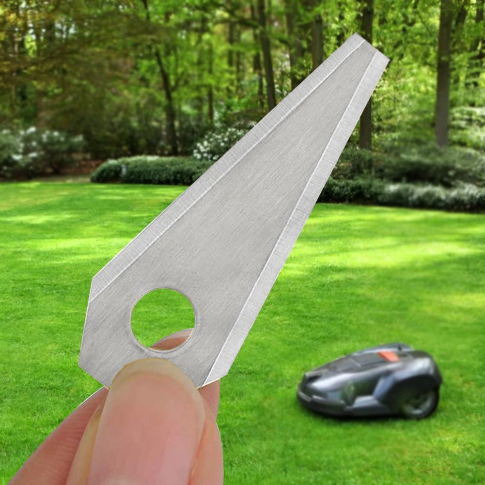 18Pcs Grass Cutter Blade Stainless Steel Lawnmower Replacement Blade Titanium Plating for Bosch Indego 800 1000 1200