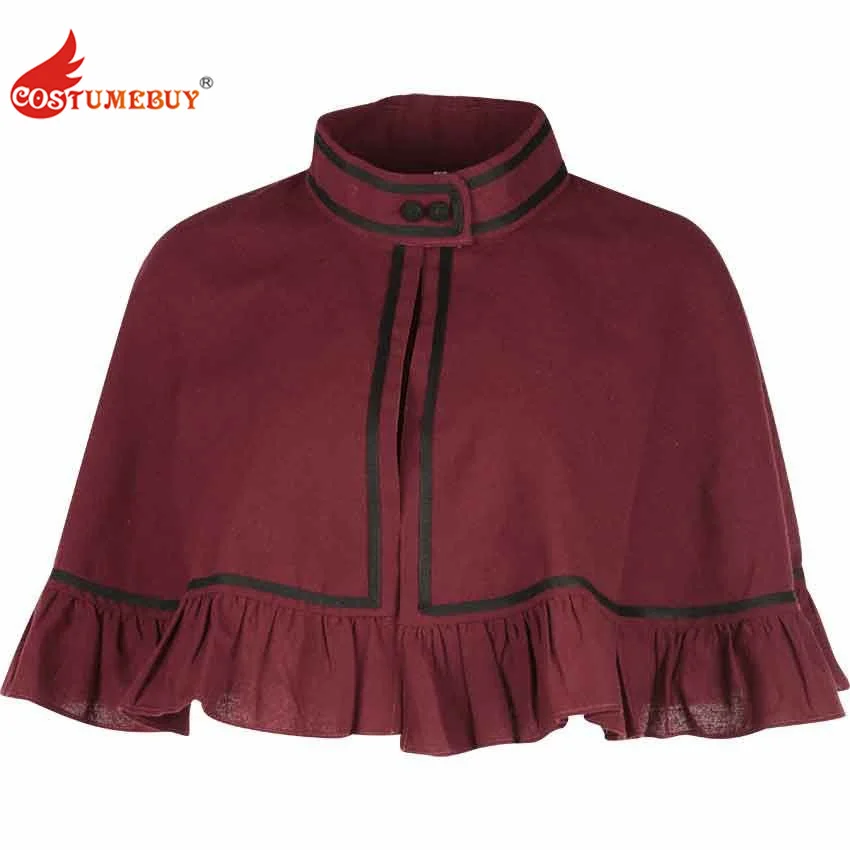 Victorian Cape Riding Cape Medieval Renaissance Short Cloak Shawl Halloween Christmas Cape Women Dress Accessories