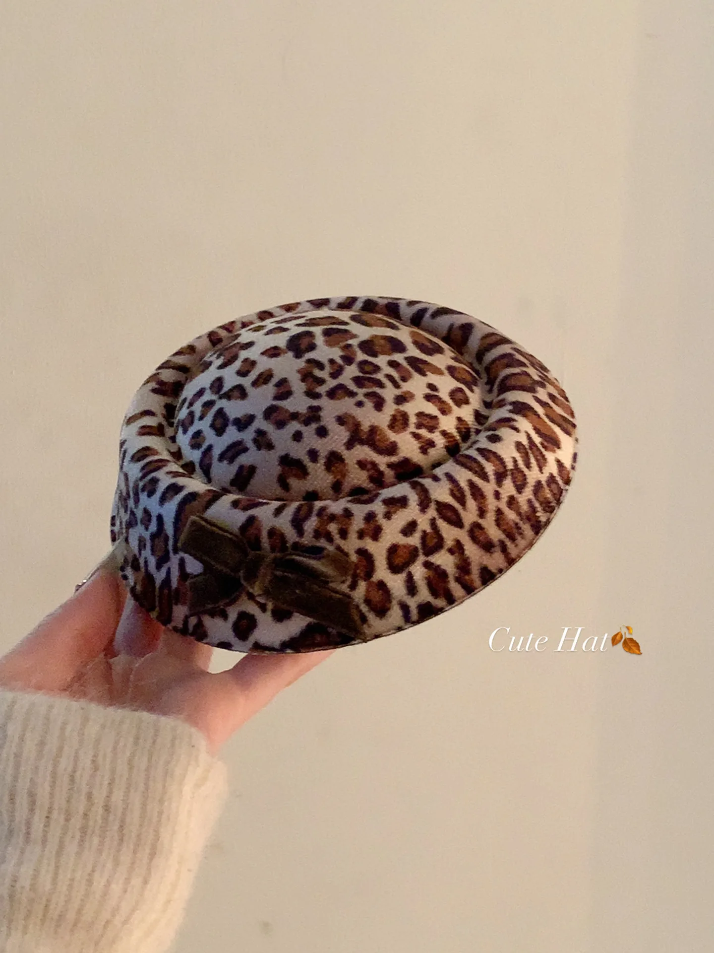 1 Stück Vintage-Haarspange aus Satin mit Leopardenmuster und Schleife, Dekoration, französischer Seitenclip für Damen, eleganter Stil – Detail 7