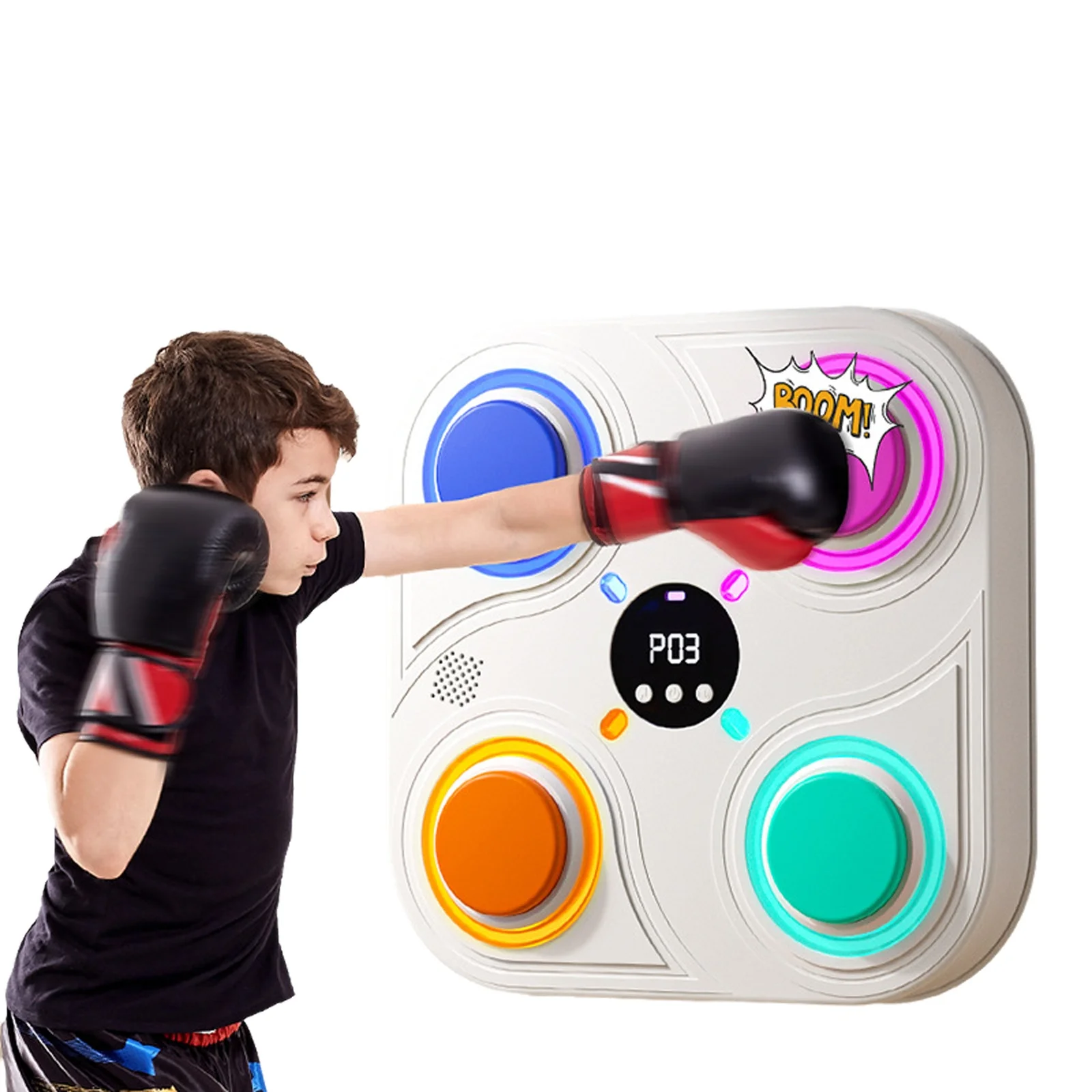 

Karate Uniform Kids Performance Enhanced With Wireless Rhythm Lighting Revolutionary Music Boxing Machine Included Gi