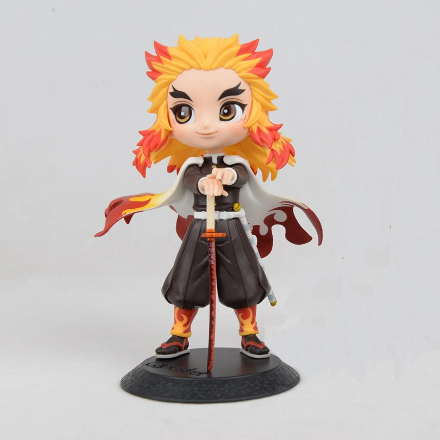 Original Banpresto Q Posket Demon Slayer Rengoku Kyoujurou Anime Action Figures Collectible Model Toys Gift for Children