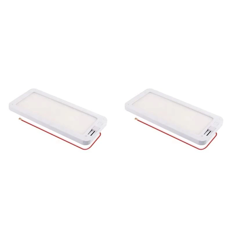 2X RV Interior Light 96LED 3 Color Dimmable Interior Lighting 12V-30V Ceiling Dome Light For Campers RV Truck Caravan-AS55