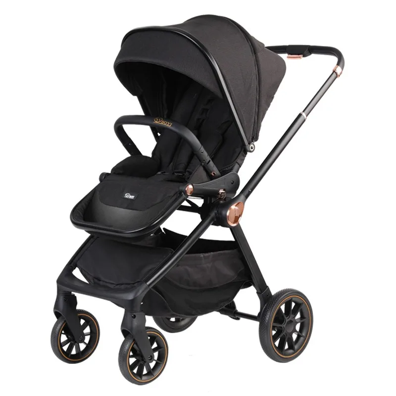 

High view baby stroller can sit and lie down and fold newborn baby stroller handily.