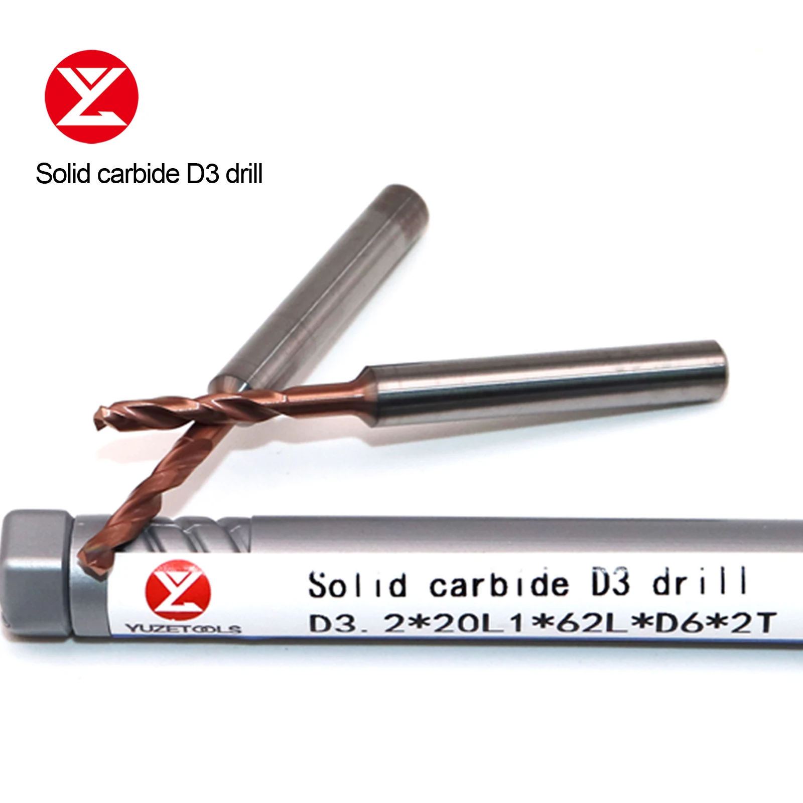 3D Dia.3.0-20mm Solid Carbide Drill DIN6535HA Coating Twist Drill Bit CNC Lathe Drilling High hardness Tools Metalworking Bits