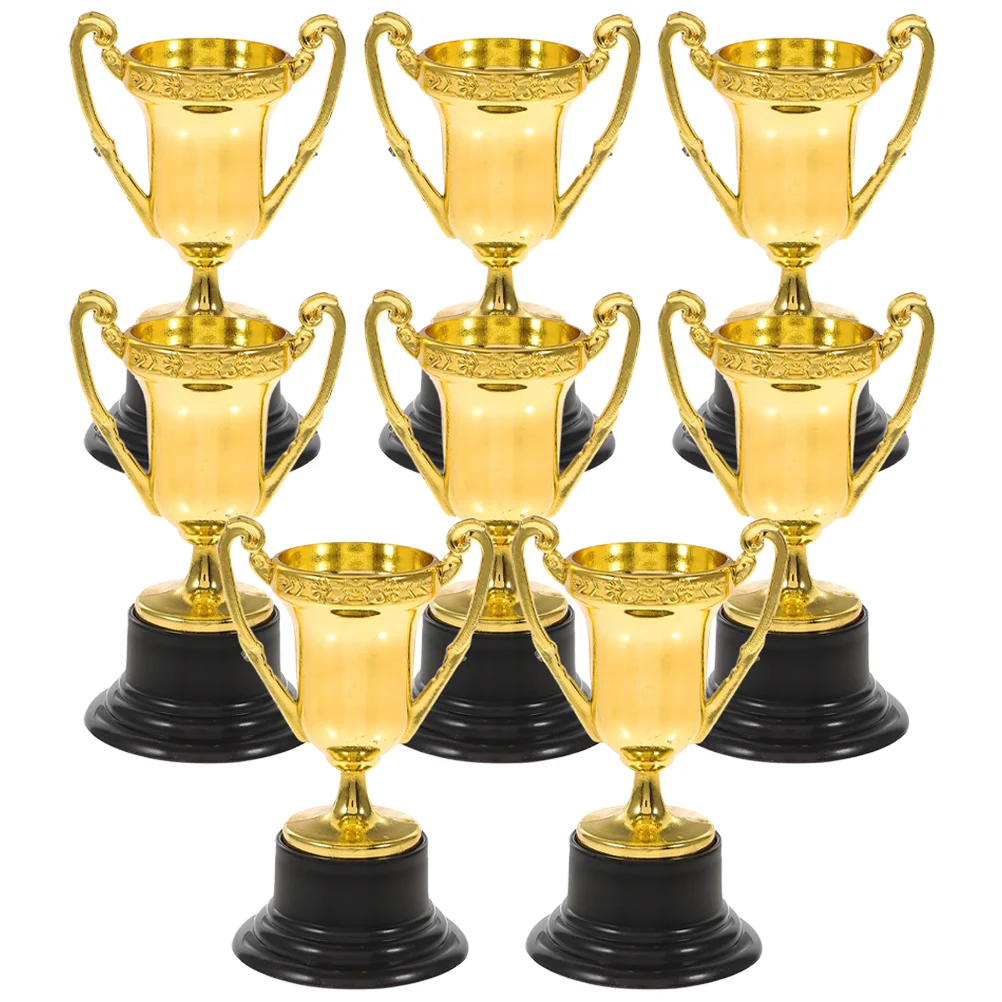 

8 Pcs Mini Trophy Children's Reward Gift Toy Small with Base 16pcs/1 Set Toys for Kids The Plastic Portable Prop Decorative