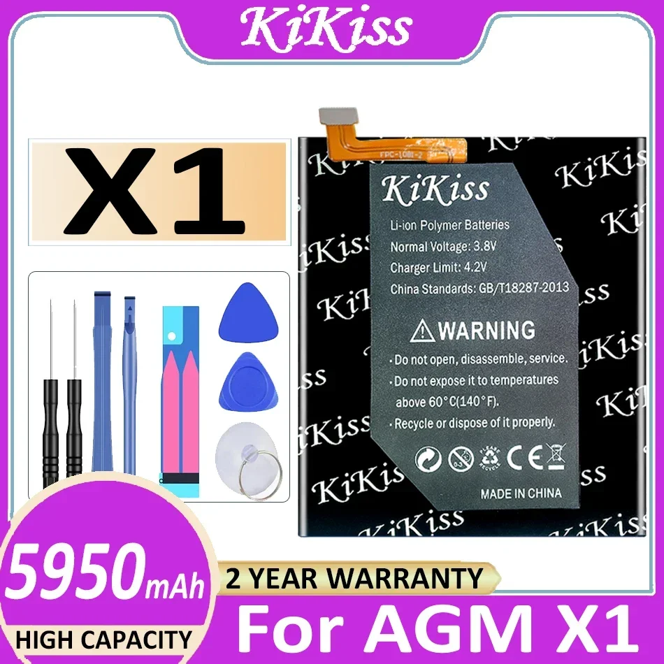 

Сменный аккумулятор X 1 5950 мАч для AGM X1 Batterij + Бесплатные инструменты