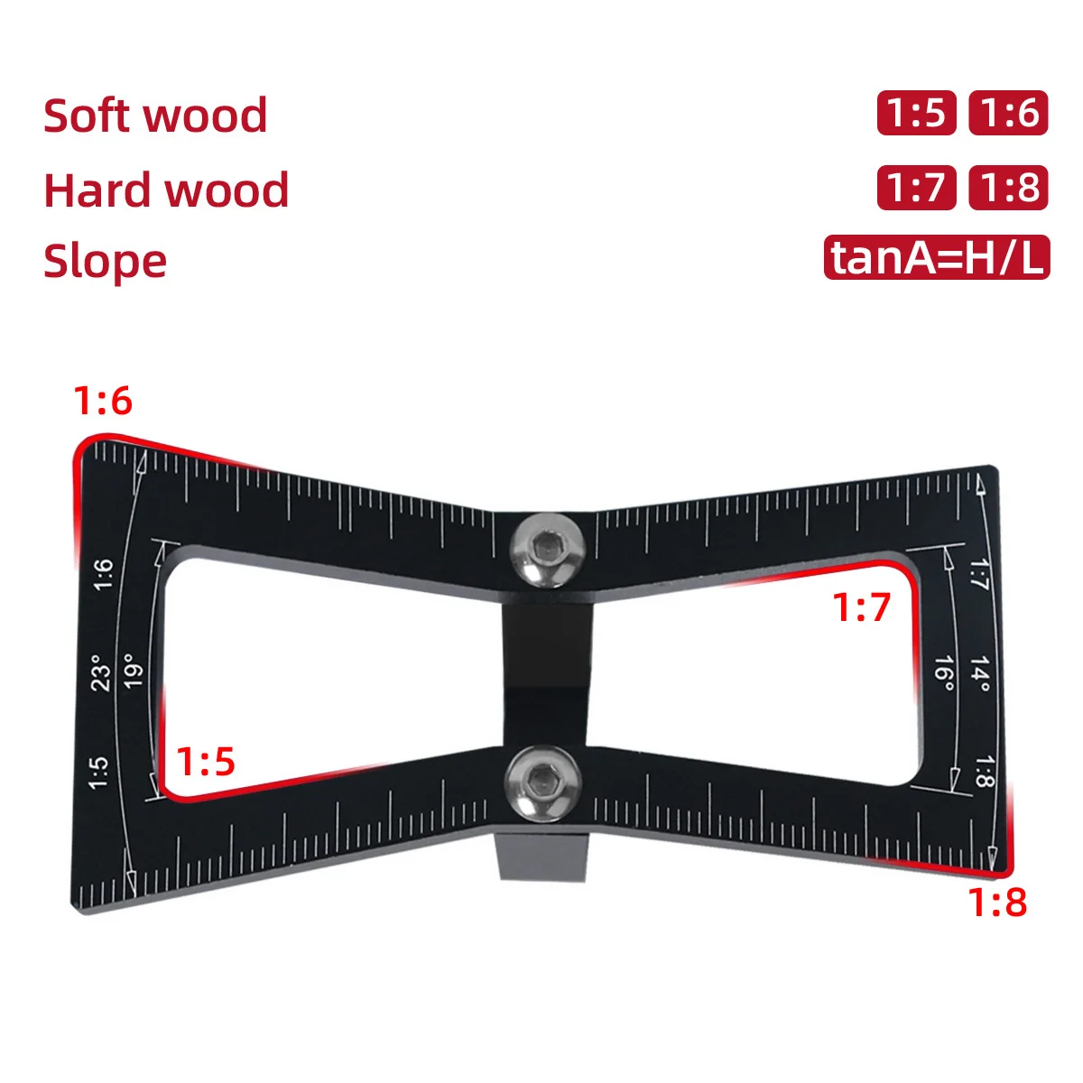 Indicatore di marcatura per carpenteria modello di Router pennarello a coda di rondine, strumento per falegname guida a coda di rondine in alluminio