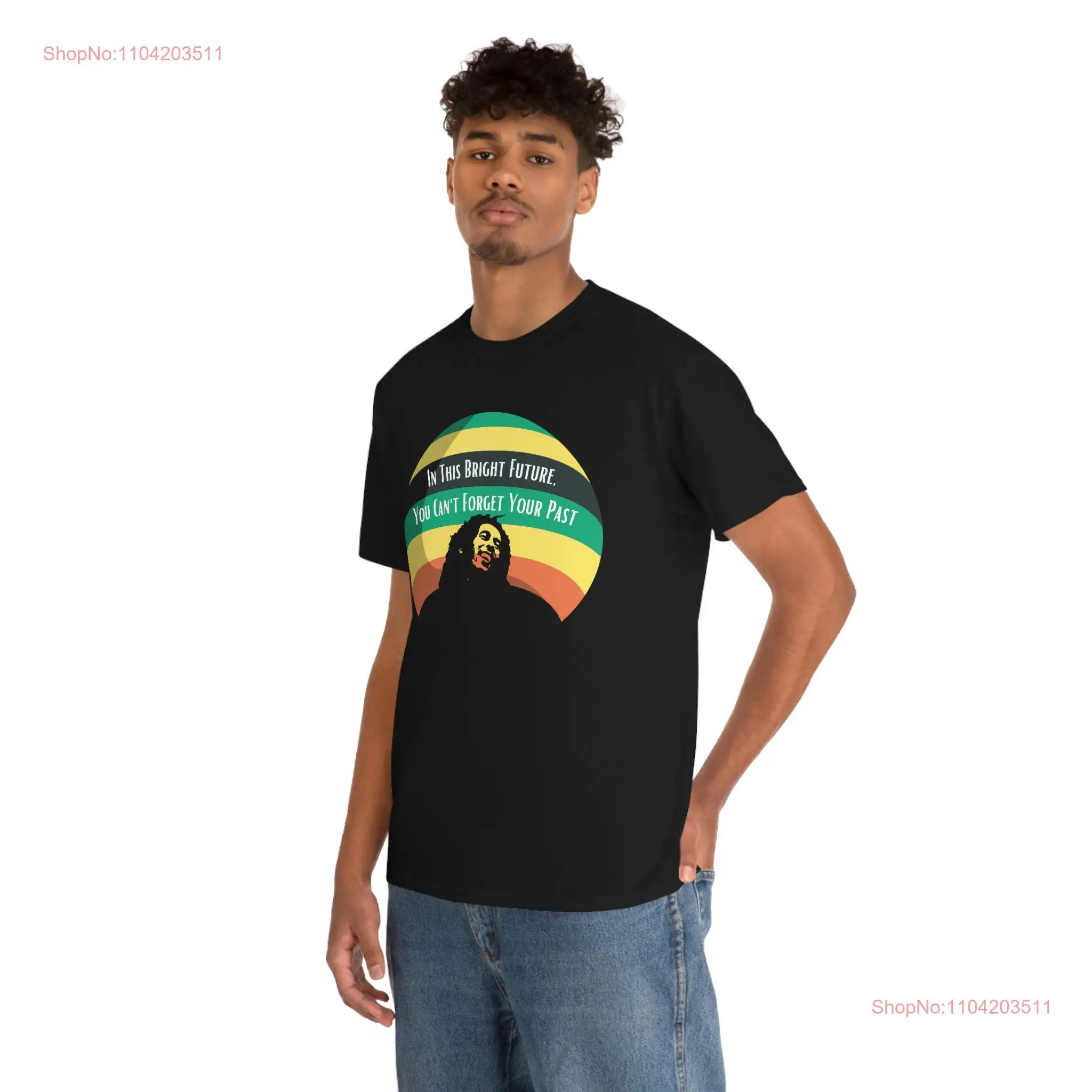 Bob Marley Heavy Cotton T Shirt long or short sleeves