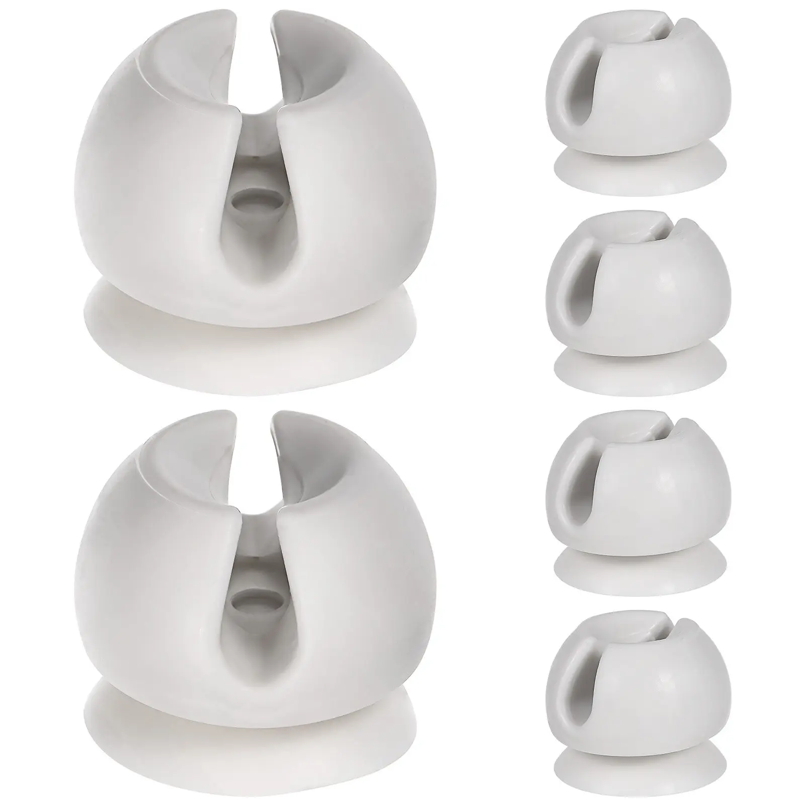 6Pcs Suction Toothbrush Holder for Bathroom Kitchen Washroom Mirror Shower Wall Smooth Surface Easy Install No Drill Toothbrush