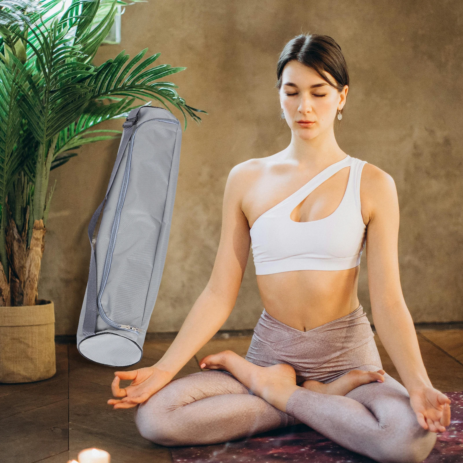 اليوغا حصيرة الناقل حقيبة قابلة للطي مقاوم للماء سعة كبيرة أكسفورد القماش كامل البريدي الكتف سلسلة اليوغا حصيرة حامل الصالة الرياضية ممارسة