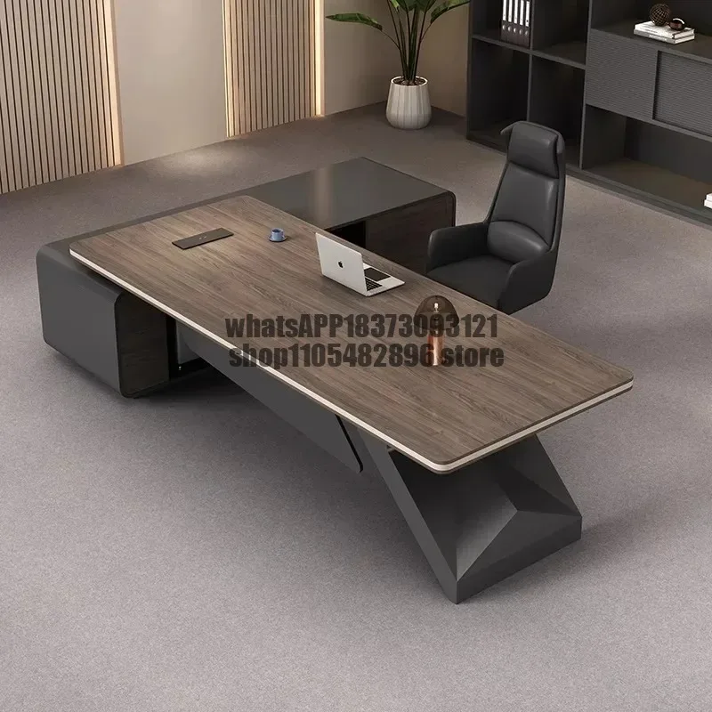 Decoration Storage Office Desks Manager Strong Drawers Cheap Office Desks Modern Luxury Black Scrivania Small Spaces Furniture