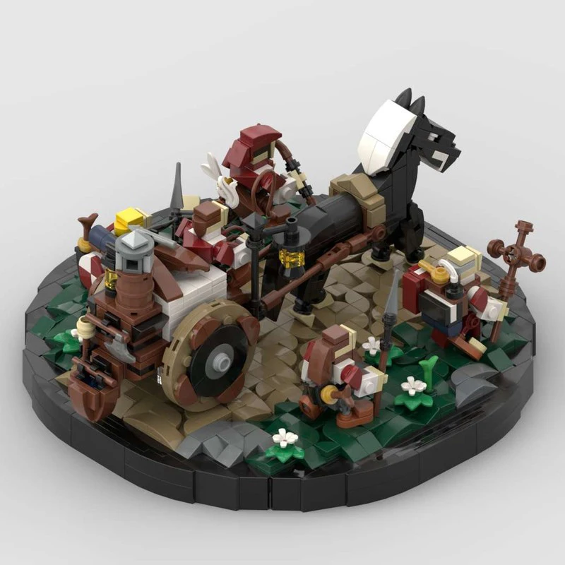 1123ピース MOC 軍事ショーへの途中 城の組み立てブロック ティーンエイジャー向け 建設 宇宙想像力アップ クリスマスおもちゃ ギフト