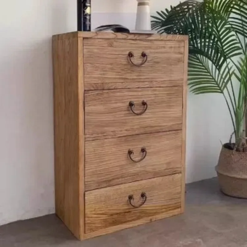 Old elm chest, home multi-functional porch locker