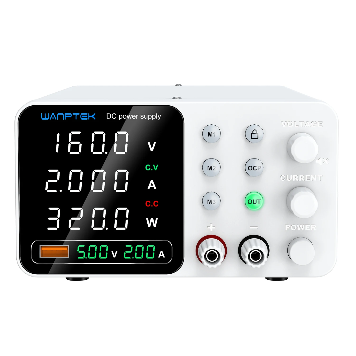 

160V 2A BENCH DC ADJUSTABLE POWER SUPPLY TPS-C1602B