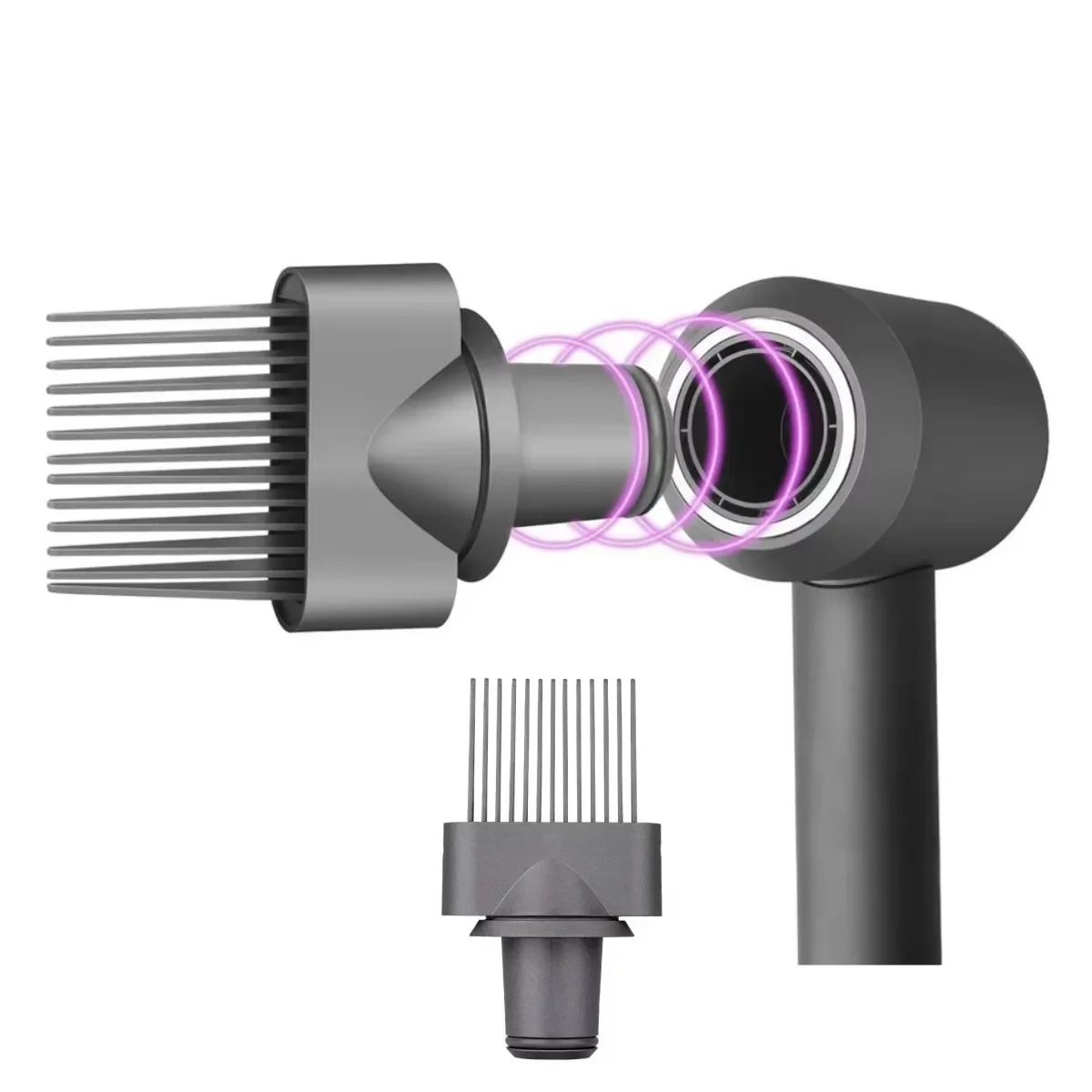 For Dyson Hair Dryer HD01 HD02 HD03 HD04 HD08 Wide Tooth Comb Accessory Suitable, Loose Fitting Nozzle Attachment Styling Parts