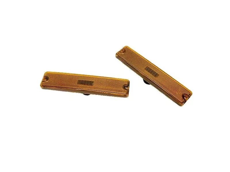 

Exquisite Show-Quality 2 Pc Front Fender Side Marker Reflector Amber Lens For Jeep Wrangler Yj 87-95