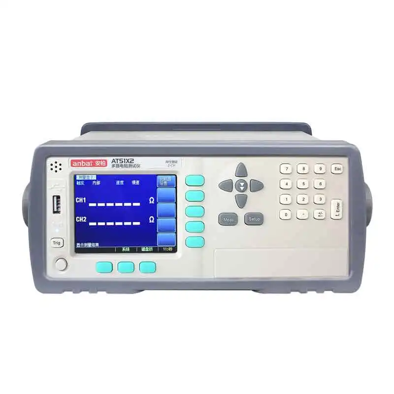 

Applent AT51X2 Multichannel Resistance Tester Range 1μΩ~300KΩ,A aximum of 30,000 Digits can be Displayed