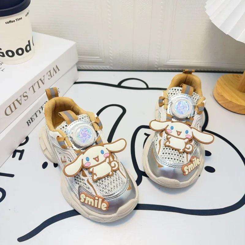

Весенне-осенняя подвеска Cinnamoroll Kawaii Sanrio, спортивная обувь в стиле аниме, милые дышащие детские повседневные кроссовки, подарки для детей